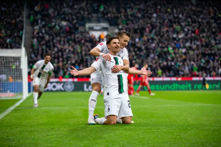 M'Gladback players celebrating one of their goals - Photo credit