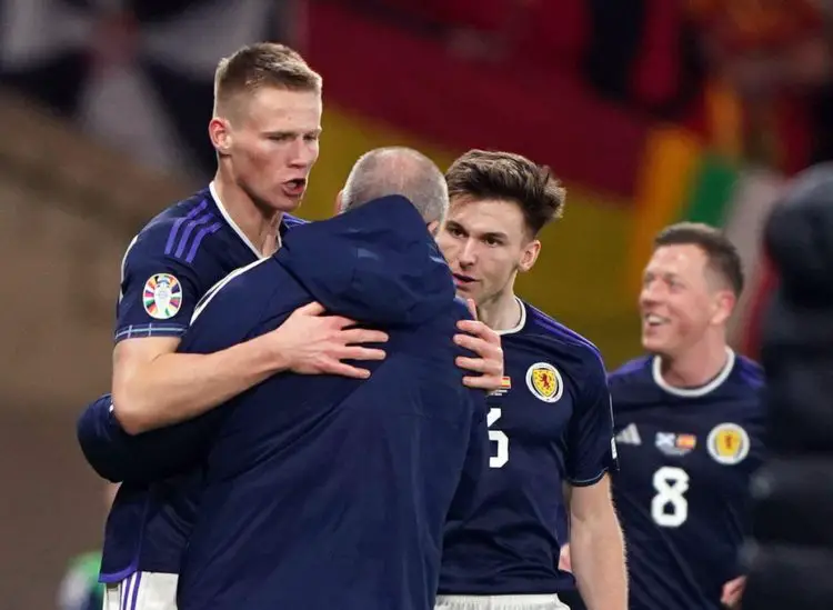McTominay, Tierney joined by their coach to celebrate - courtesy photo