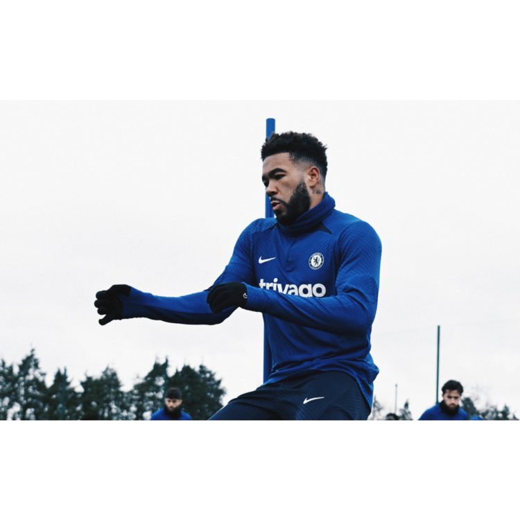 Reece James putting in the work in training - Courtesy Photo