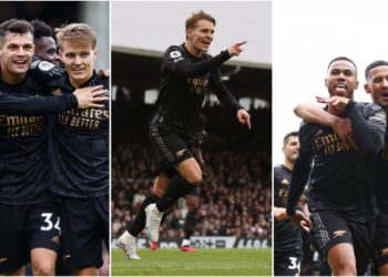 Trossard with a hat-trick of assists as Arsenal see off Fulham
