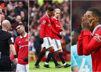 Casemiro sent off as Man United dent title chances