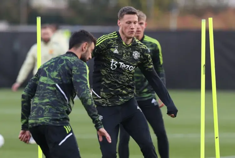 Fernandez, Weghorst and Garnacho during a training session - Courtesy Photo