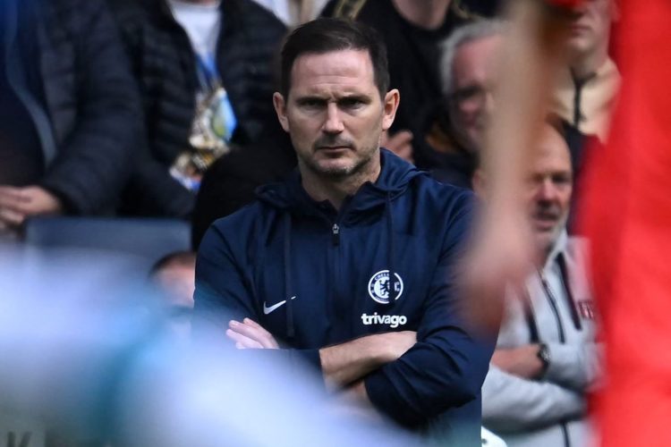 A visibly unhappy Frank Lampard - Courtesy Photo