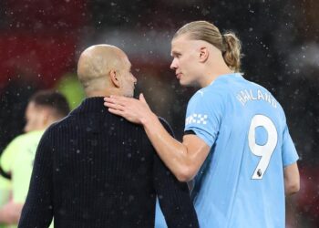 Man City manager Pep Guardiola downplays worries about Haaland’s injury